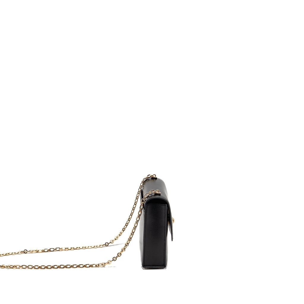HERMES MINI VERROU BOX BLACK GHW