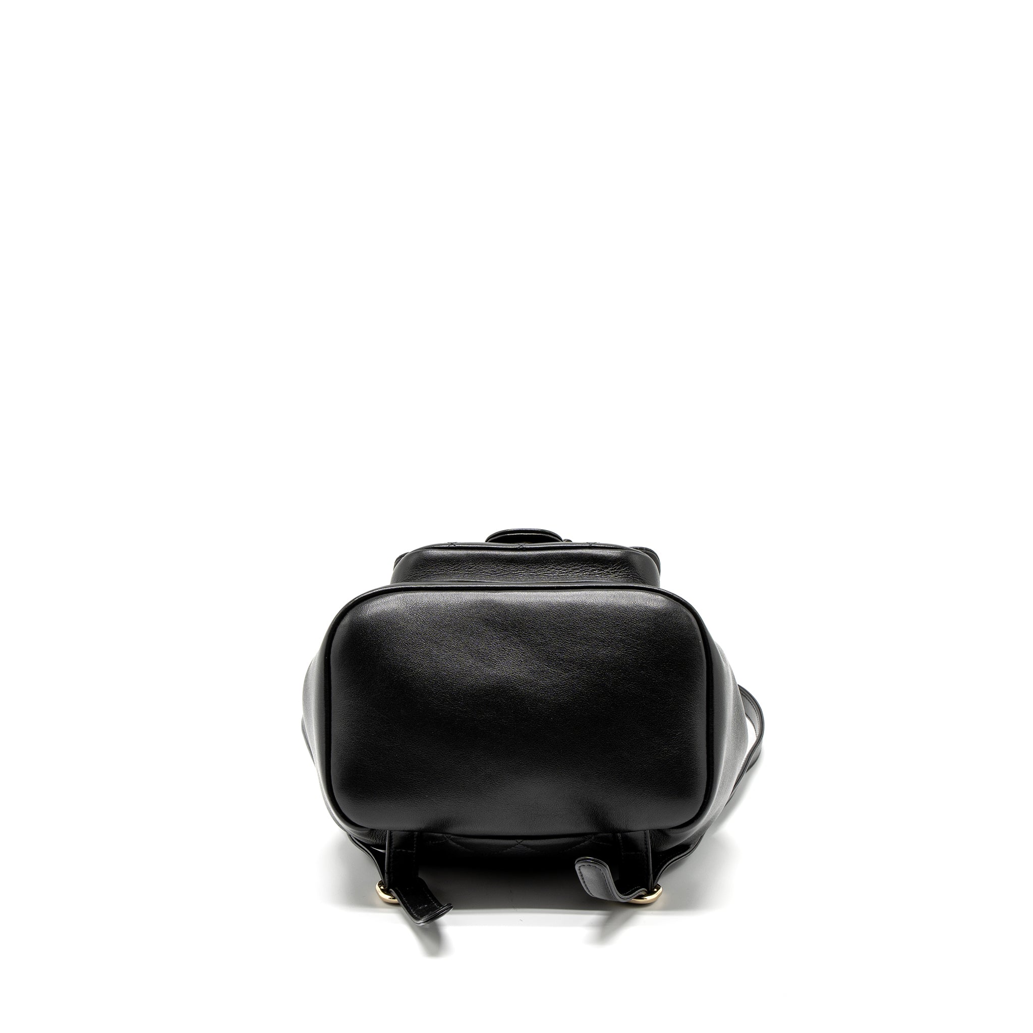 CHANEL 23C DUMA MINI BACKPACK CALFSKIN BLACK LGHW (MICROCHIP)