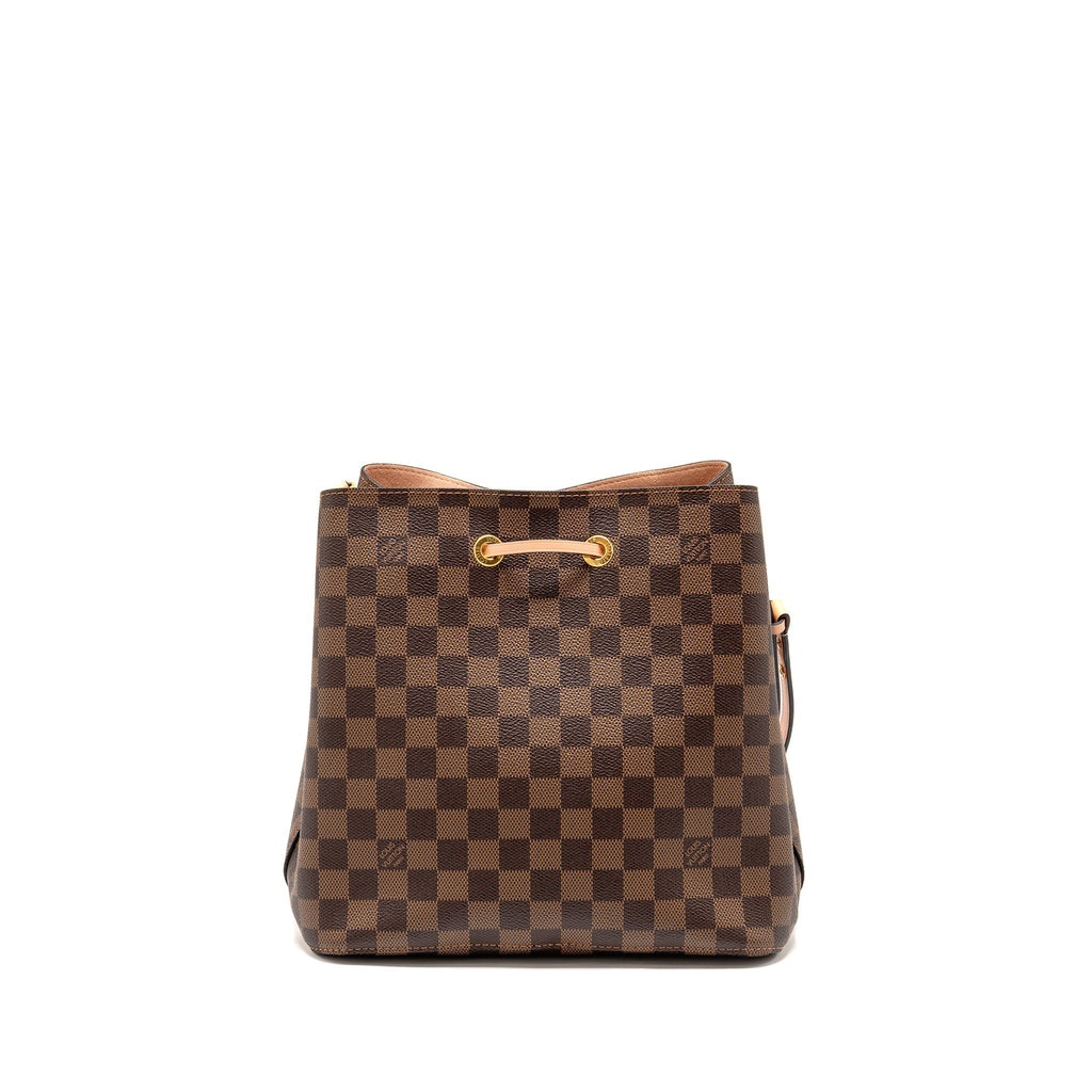 LOUIS VUITTON NEO NOE DAMIER EBENE CANVAS LIGHT PINK GHW