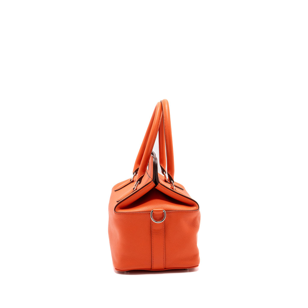 Hermes toolbox 20 evercolor orange poppy / Bordeaux SHW