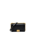 CHANEL MEDIUM BOY BAG SMOOTH CALFSKIN BLACK GHW