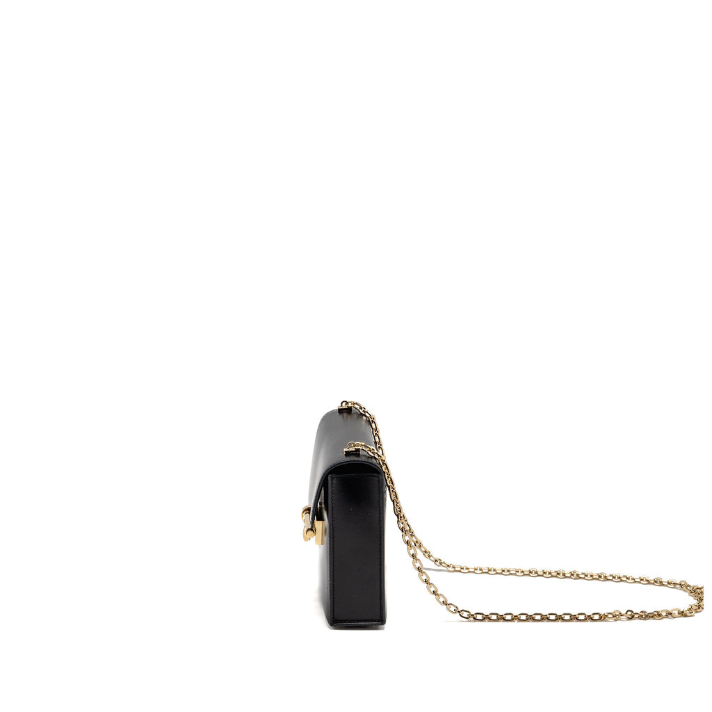 HERMES MINI VERROU BOX BLACK GHW