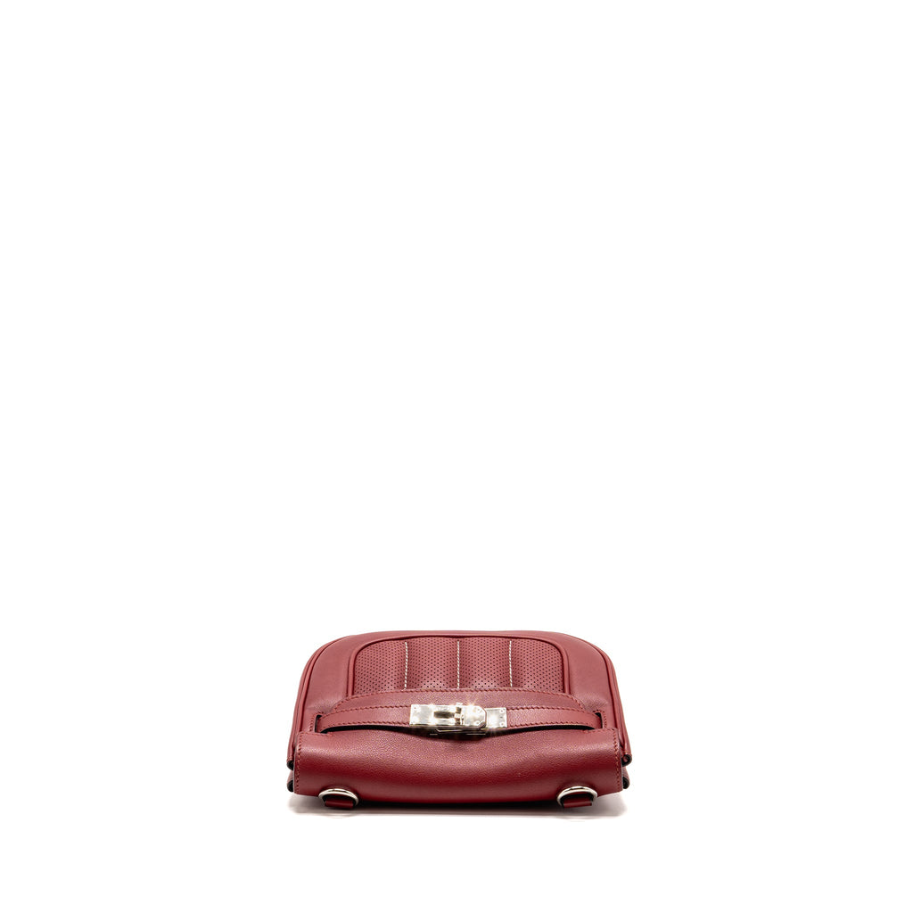 Hermes Berline Mini Swift K1 Rouge Grenat SHW