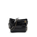 CHANEL LARGE GABRIELLE HOBO BAG  AGED CALFSKIN BLACK MULTICOLOUR HARDWARE