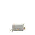 CHANEL 23C PEARL CRUSH MINI RECTANGULAR FLAP BAG LAMBSKIN LIGHT GREY GHW (MICROCHIP)