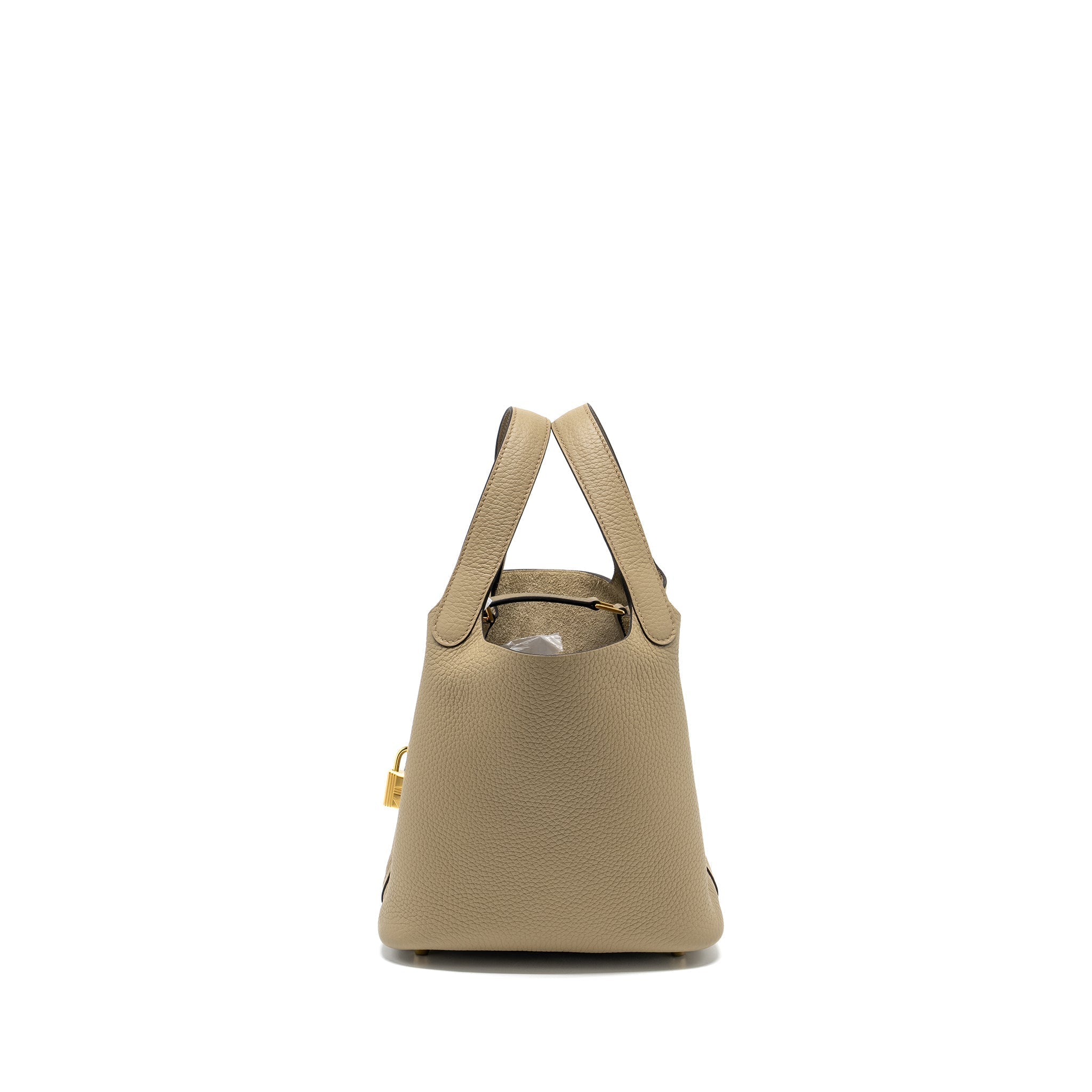 HERMES PICOTIN 18 LOCK BAG CLEMENCE BEIGE MARFA GHW