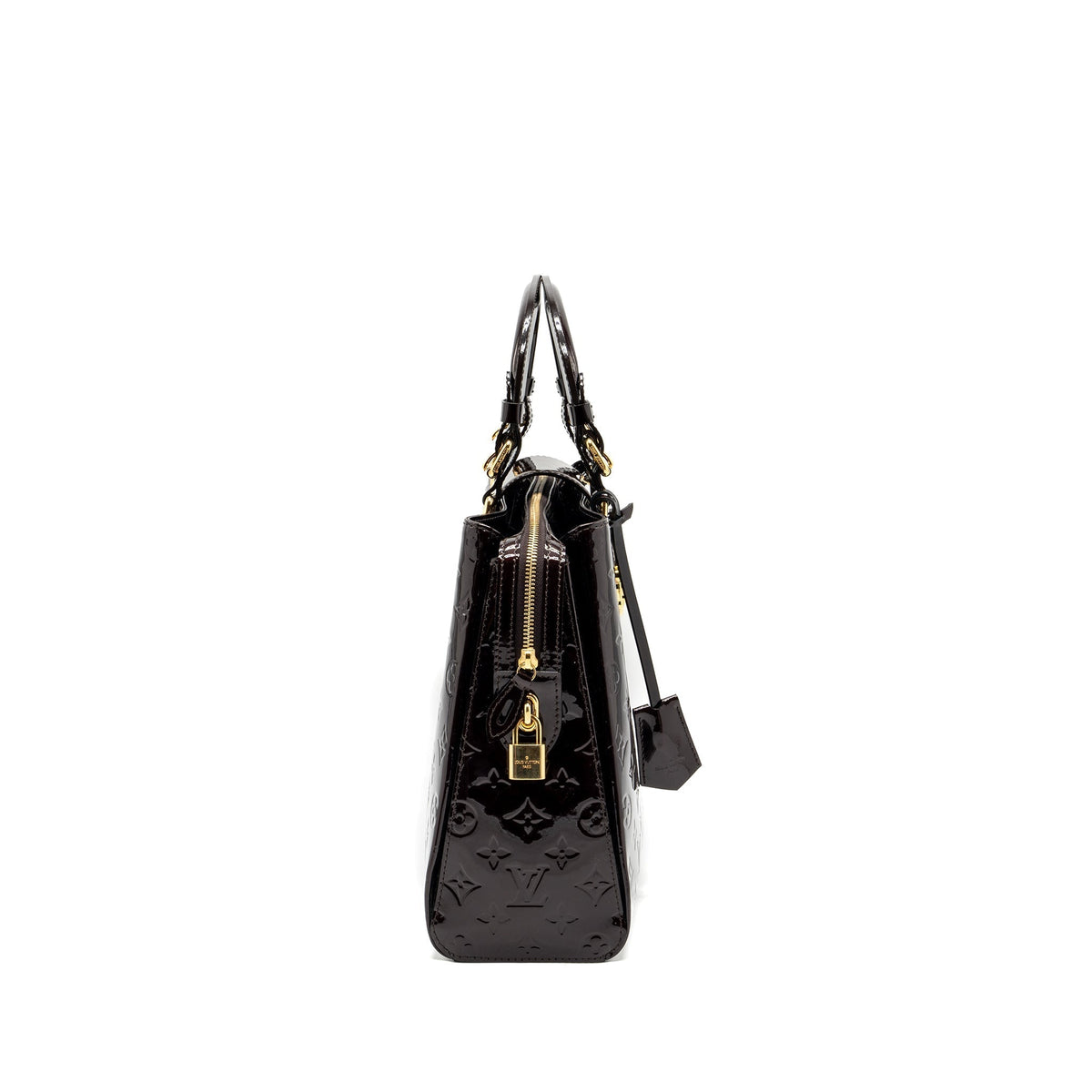 LOUIS VUITTON LARGE ZIP TOTE BAG PATENT LEATHER AMATANTE GHW