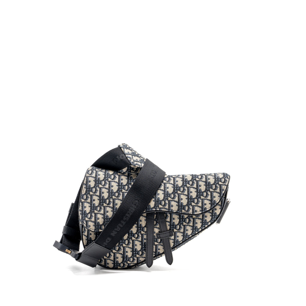 DIOR HOMME SADDLE BAG DIOR OBLIQUE JACQUARD MULTICOLOUR HARDWARE