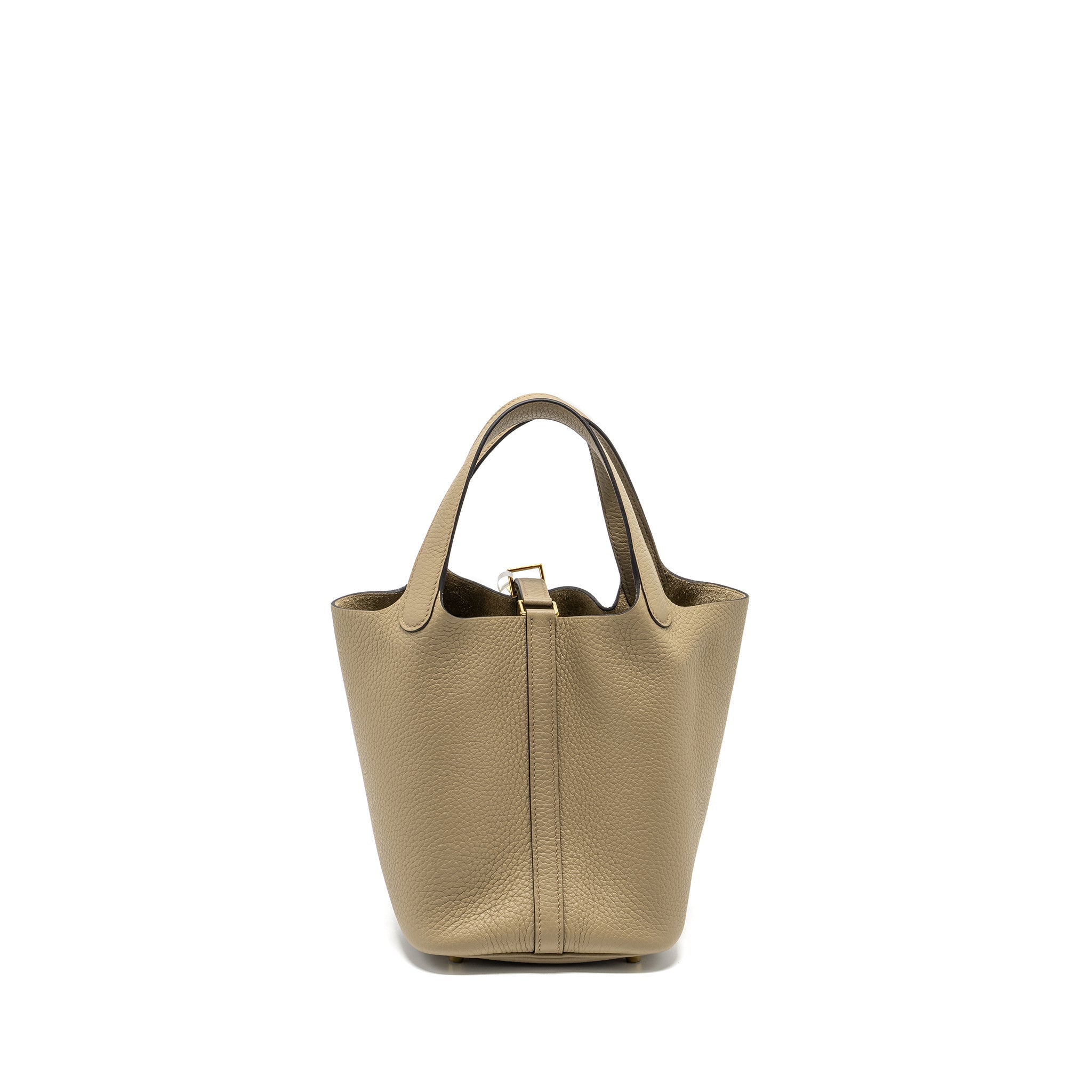 HERMES PICOTIN 18 LOCK BAG CLEMENCE BEIGE MARFA GHW