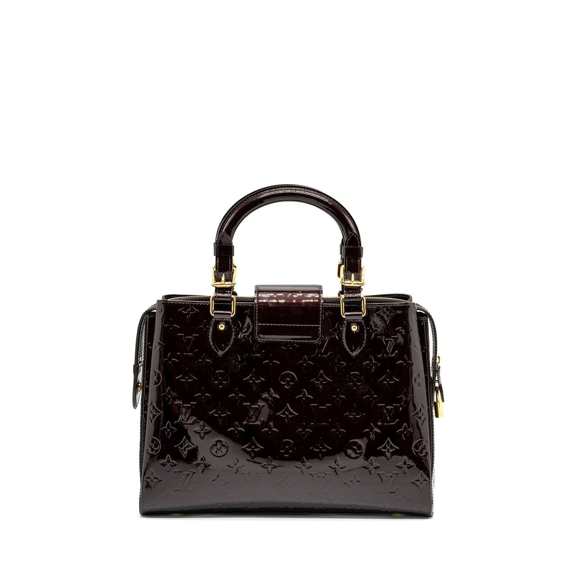 LOUIS VUITTON LARGE ZIP TOTE BAG PATENT LEATHER AMATANTE GHW