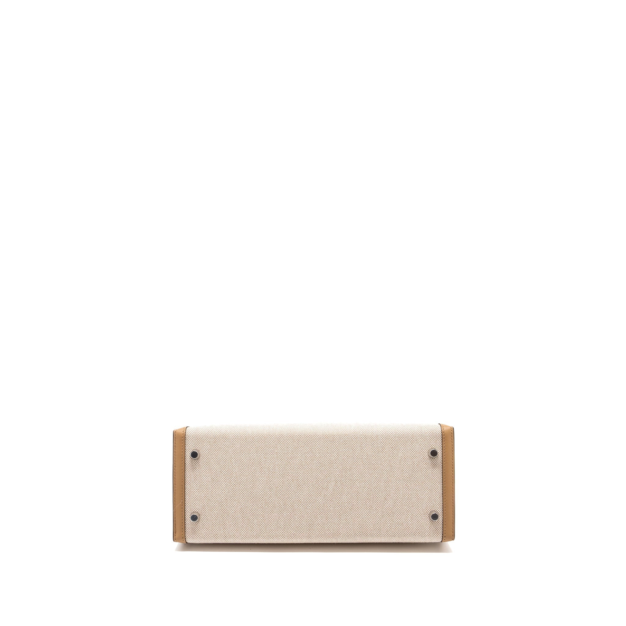 HERMES KELLY 28 SWIFT/CANVAS CHAI SHW
