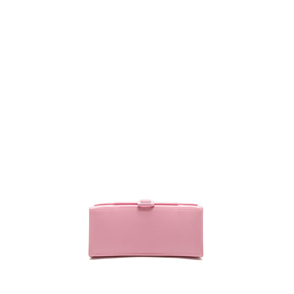 BALENCIAGA SMALL HOURGLASS BAG CALFSKIN PINK SHW