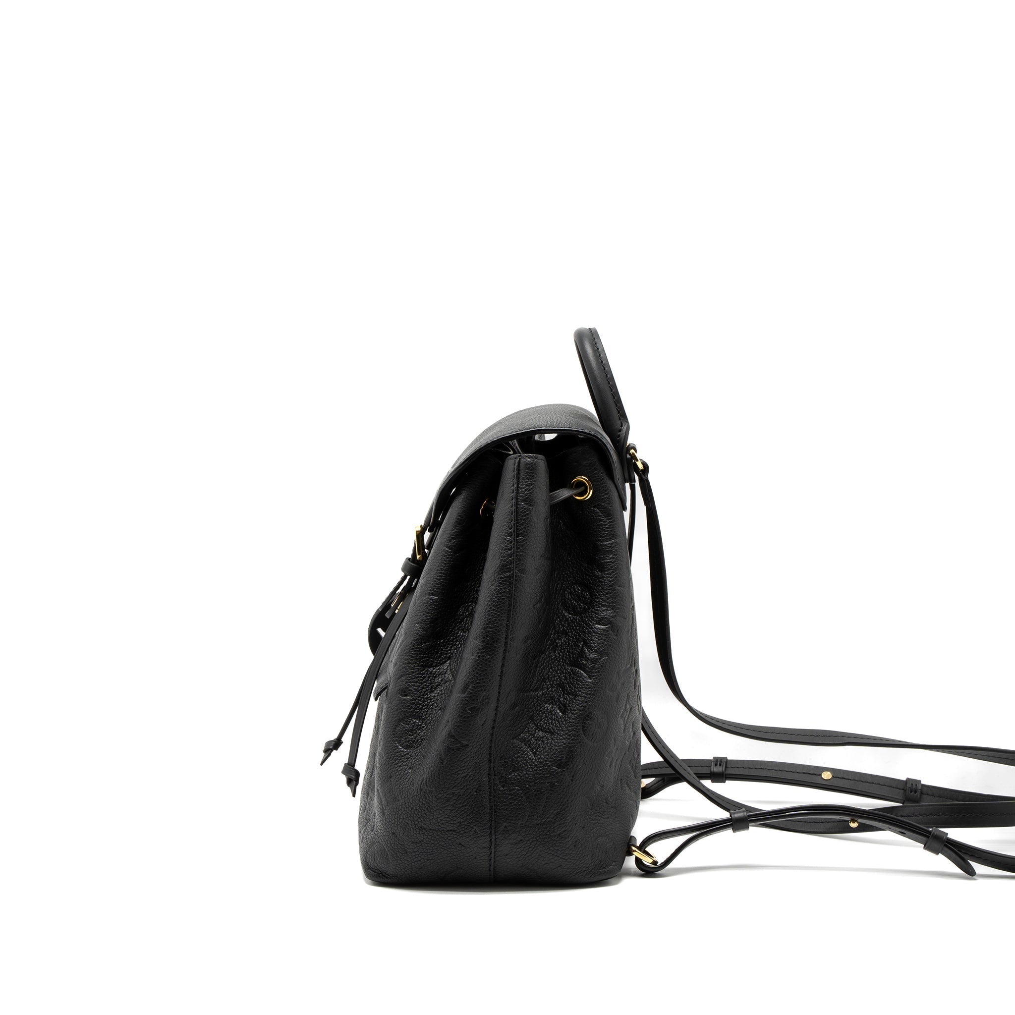 LOUIS VUITTON MONTSOURIS BACKPACK MONOGRAM EMPREINTE BLACK GHW (NEW VERSION)