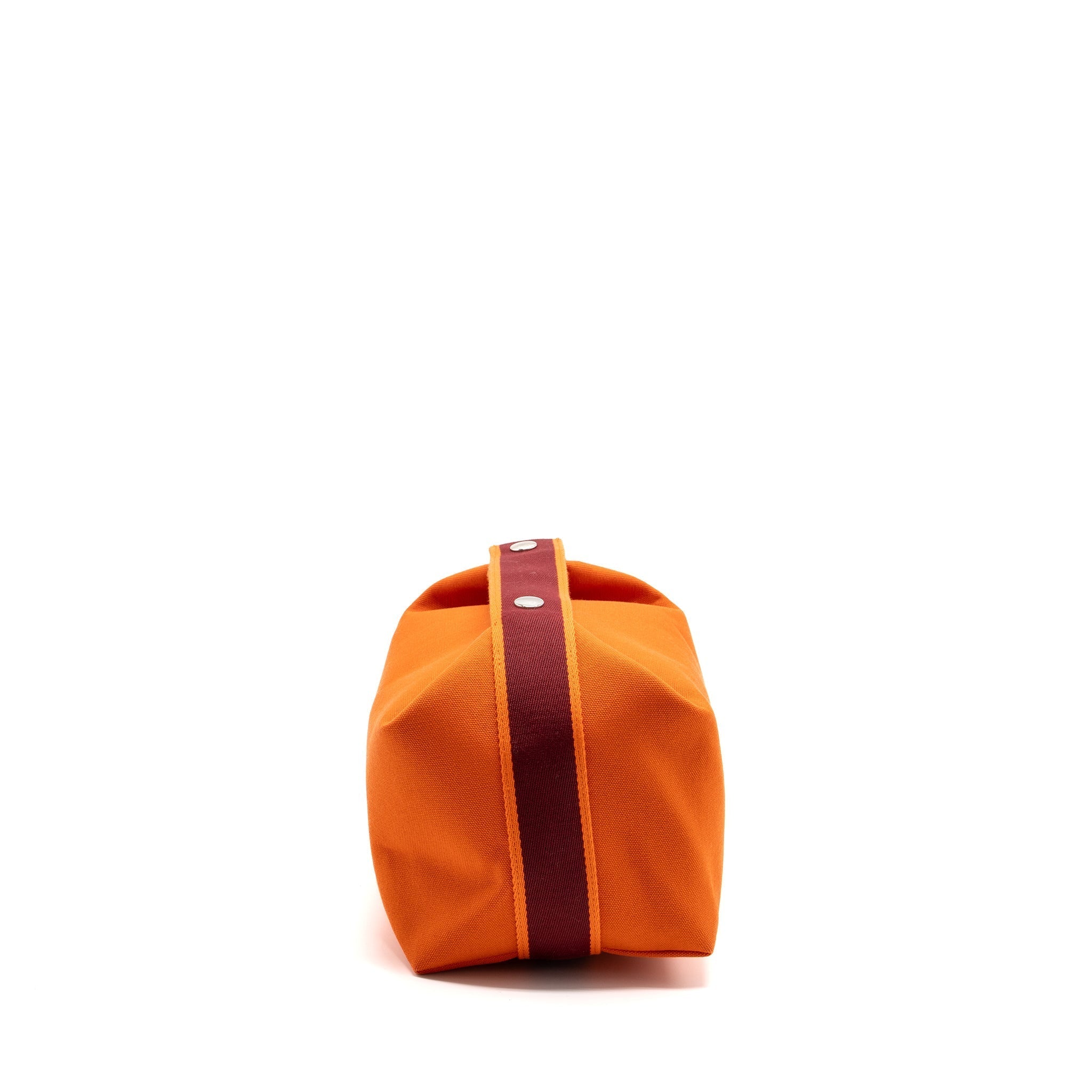 HERMES TROUSSE DE TOILETTE BRIDE A BRAC TRAVEL POUCH CANVAS ORANGE SHW