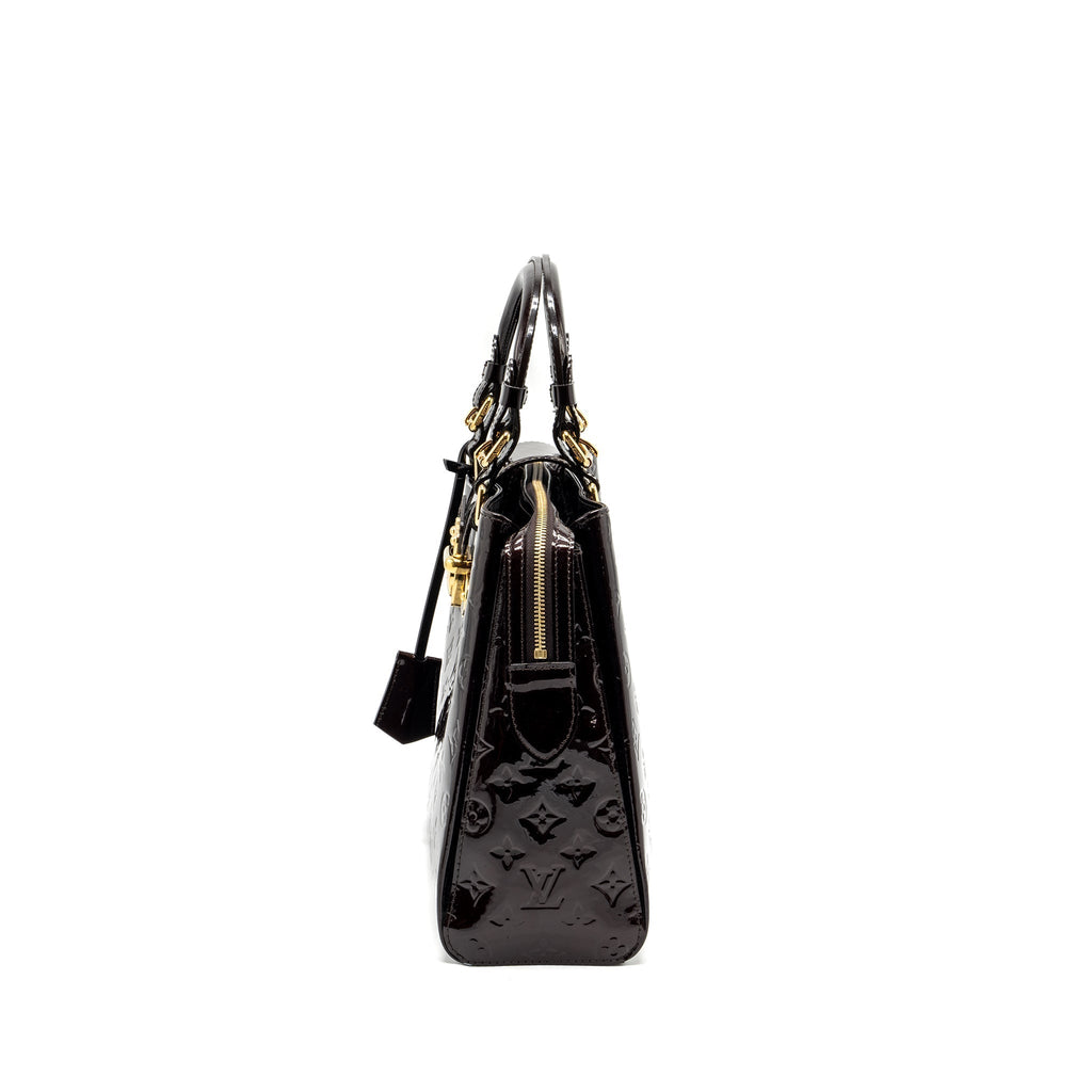 LOUIS VUITTON LARGE ZIP TOTE BAG PATENT LEATHER AMATANTE GHW