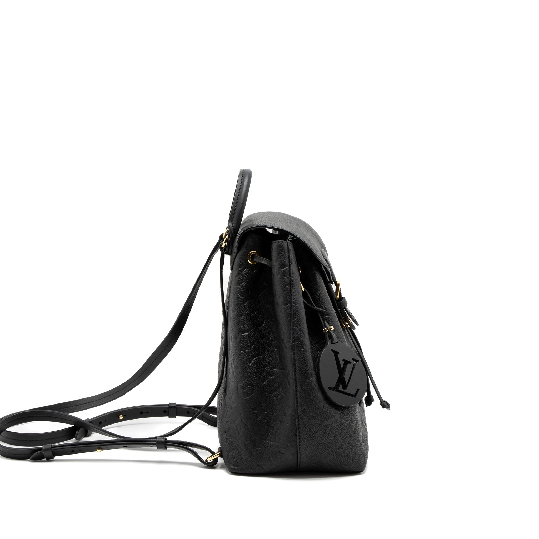 LOUIS VUITTON MONTSOURIS BACKPACK MONOGRAM EMPREINTE BLACK GHW (NEW VERSION)