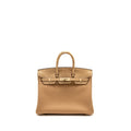 HERMES BIRKIN 25 TOUCH TOGO/ALLIGATOR MISSISSIPPIENSIS MAT CHAI LGHW