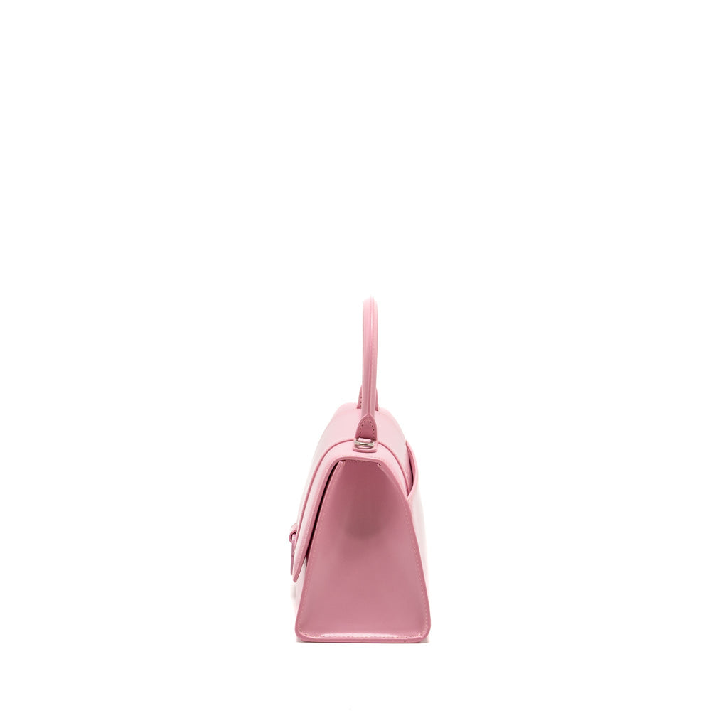 BALENCIAGA SMALL HOURGLASS BAG CALFSKIN PINK SHW