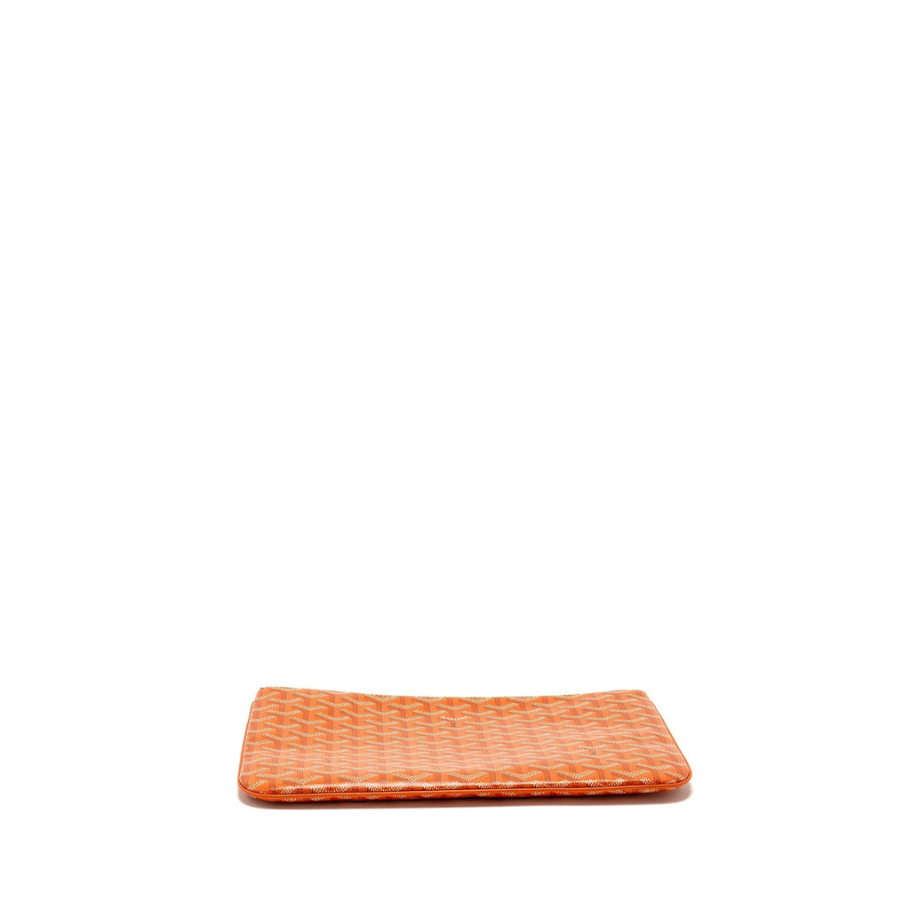 GOYARD SENAT MM POUCH GOYARDINE CANVAS ORANGE SHW