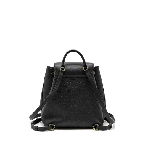 LOUIS VUITTON MONTSOURIS BACKPACK MONOGRAM EMPREINTE BLACK GHW (NEW VERSION)