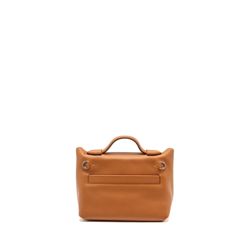HERMES MINI 24/24 2424-21 BAG EVERCOLOR/SWIFT GOLD SHW
