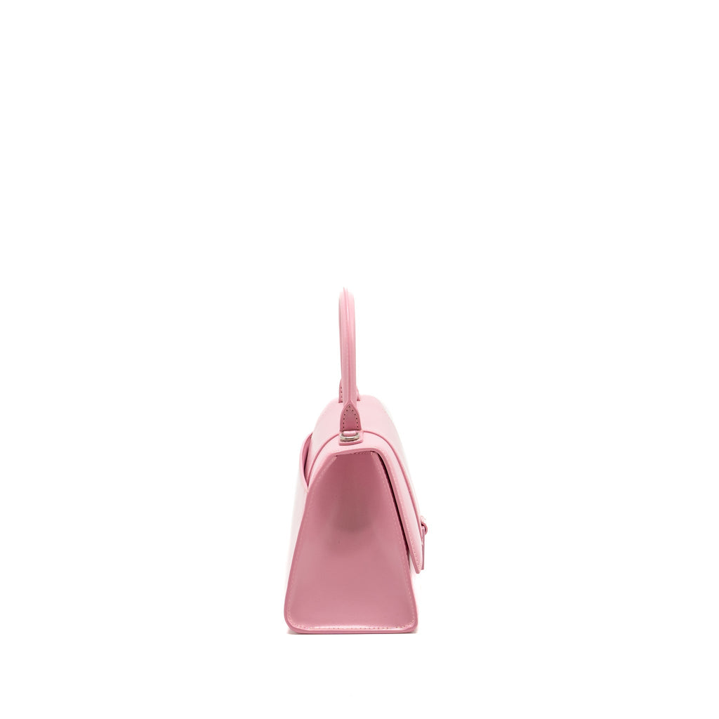 BALENCIAGA SMALL HOURGLASS BAG CALFSKIN PINK SHW