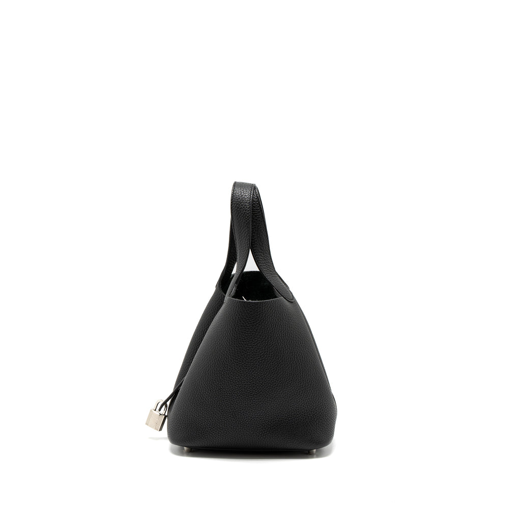 Hermes Picotin 18 Clemence Black SHW