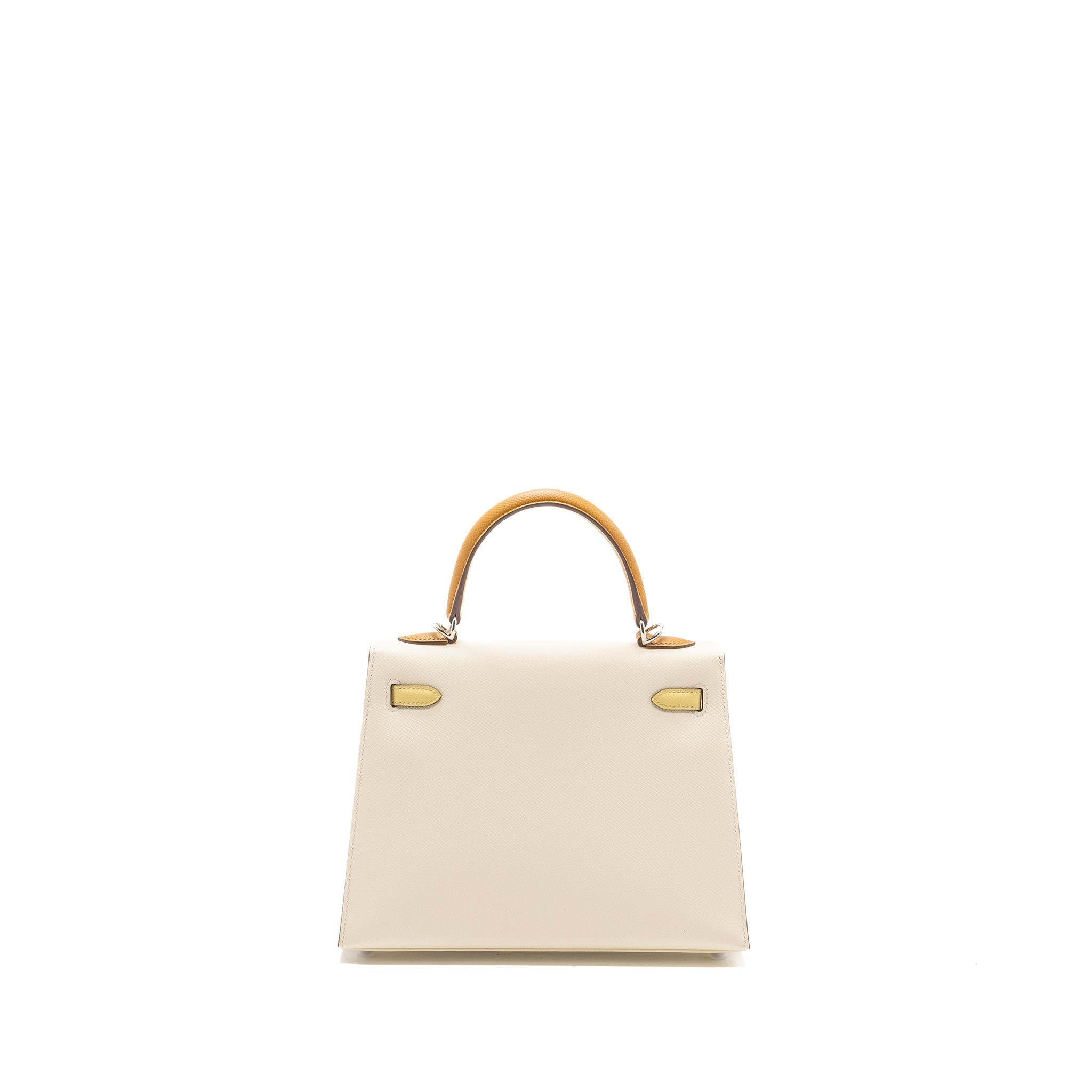 HERMES KELLY 25 EPSOM NATA / JAUNE POUSSIN / SESAME SHW