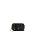 CHANEL DOUBLE POCKET WALLET ON CHAIN CAVIAR BLACK LGHW (MICROCHIP)
