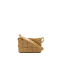 BOTTEGA VENETA SMALL CASSETTE BAG LAMBSKIN CARAMEL GHW