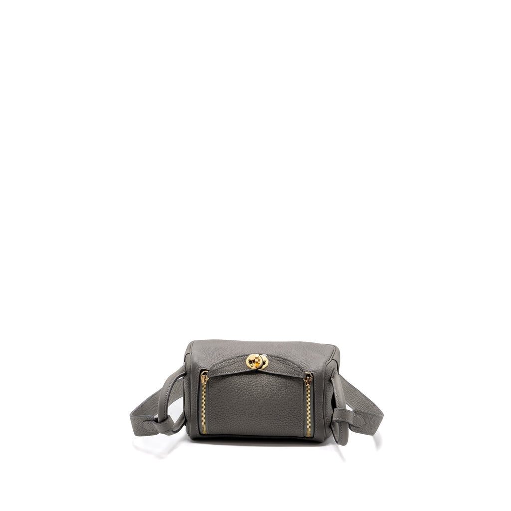 HERMES MINI LINDY CLEMENCE GRIS MEYER GHW