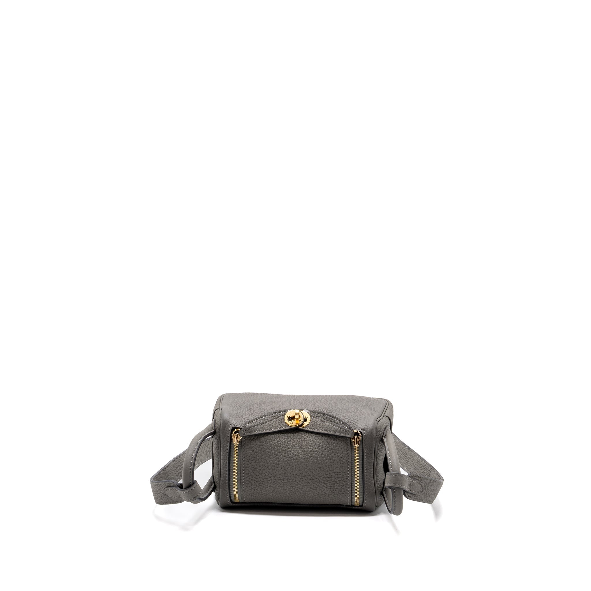 HERMES MINI LINDY CLEMENCE GRIS MEYER GHW