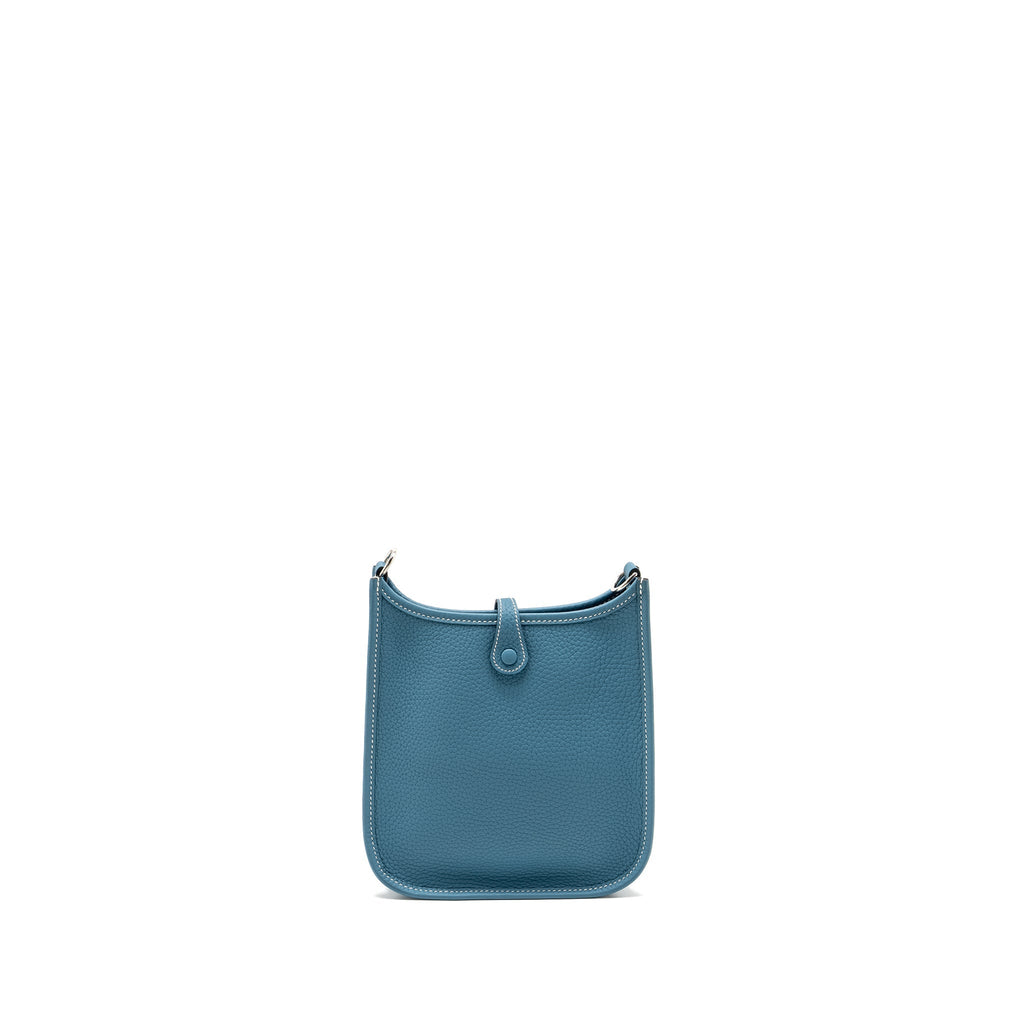 HERMES MINI EVELYNE CLEMENCE NEW BLUE JEAN SHW