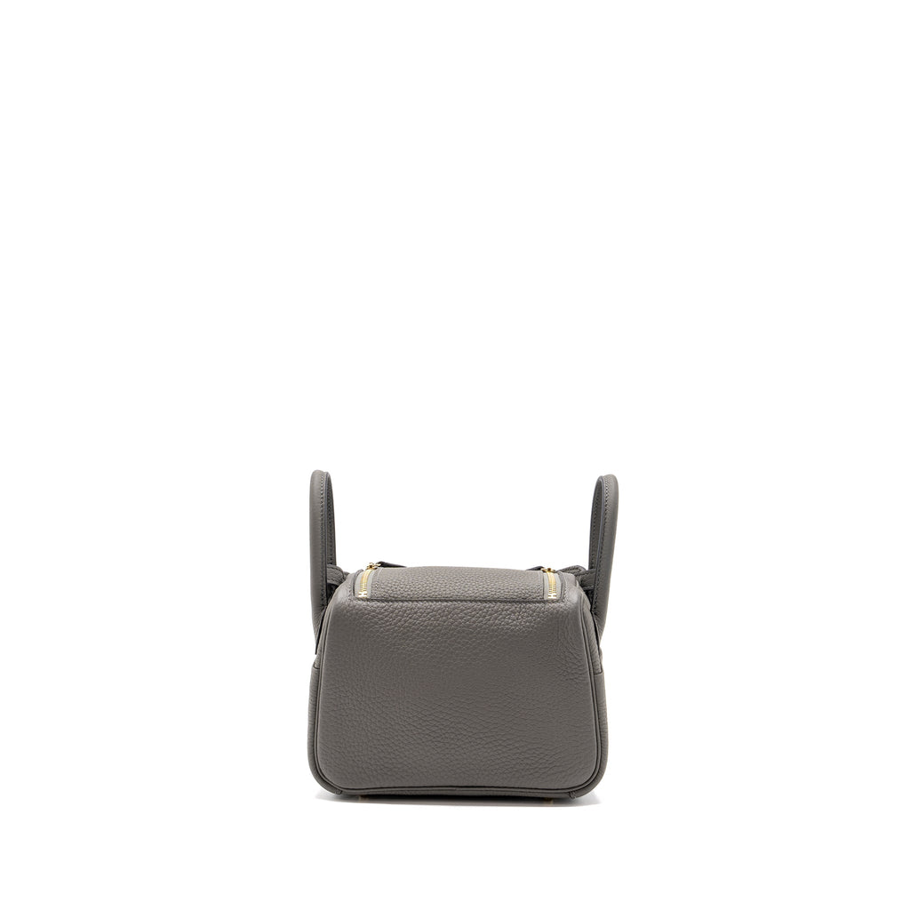 HERMES MINI LINDY CLEMENCE GRIS MEYER GHW