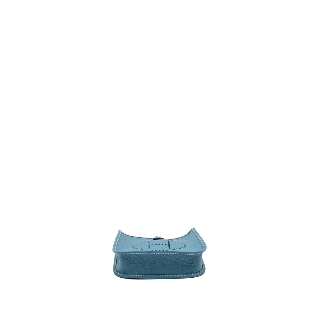 HERMES MINI EVELYNE CLEMENCE NEW BLUE JEAN SHW