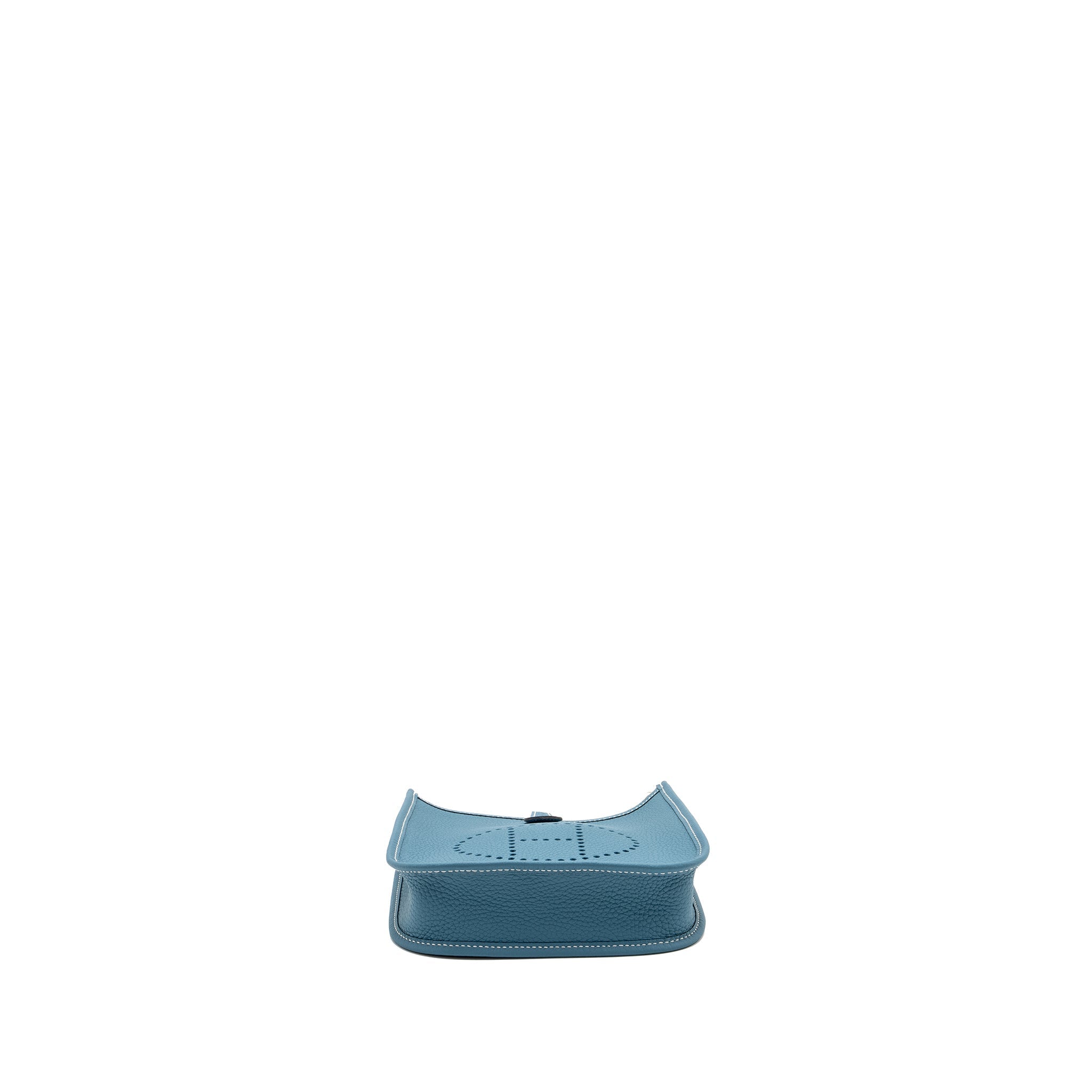HERMES MINI EVELYNE CLEMENCE NEW BLUE JEAN SHW