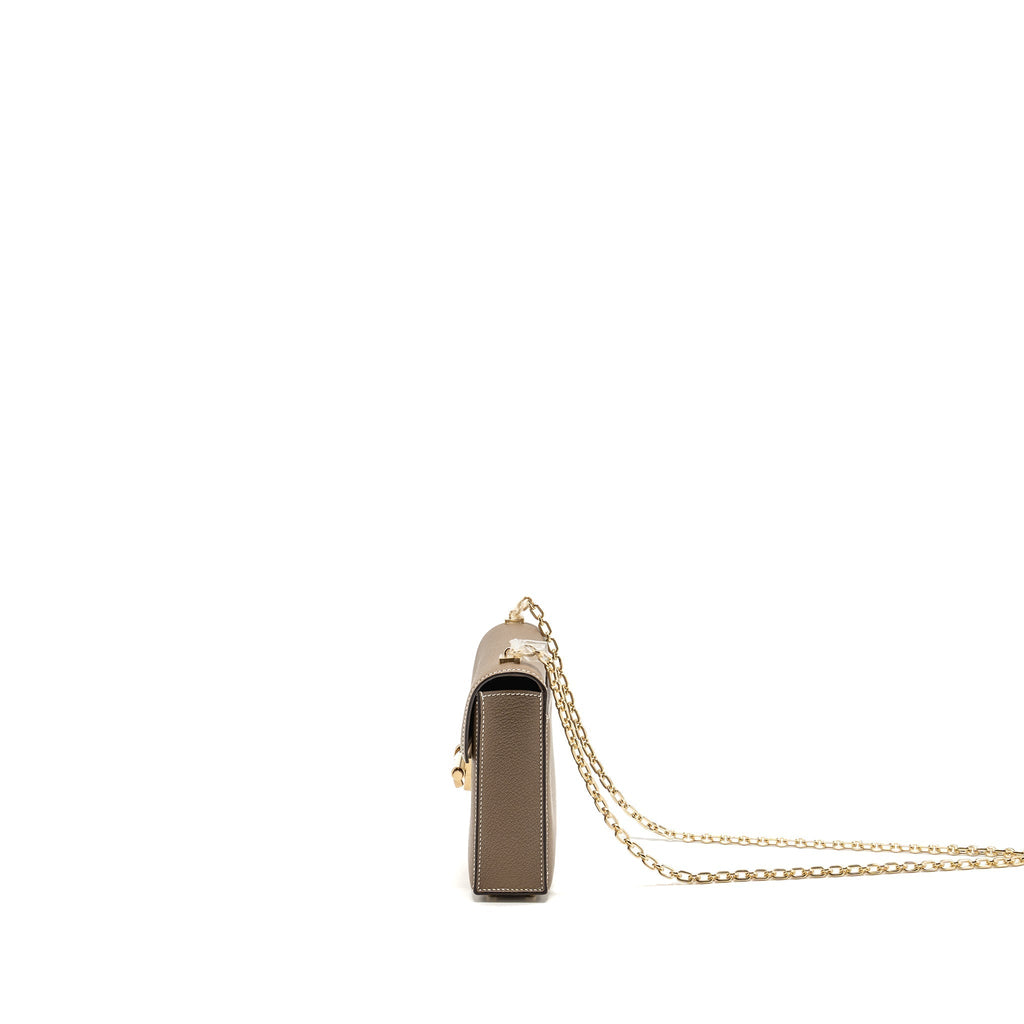 HERMES MINI VERROU CHÈVRE MYSORE ETOUPE LGHW