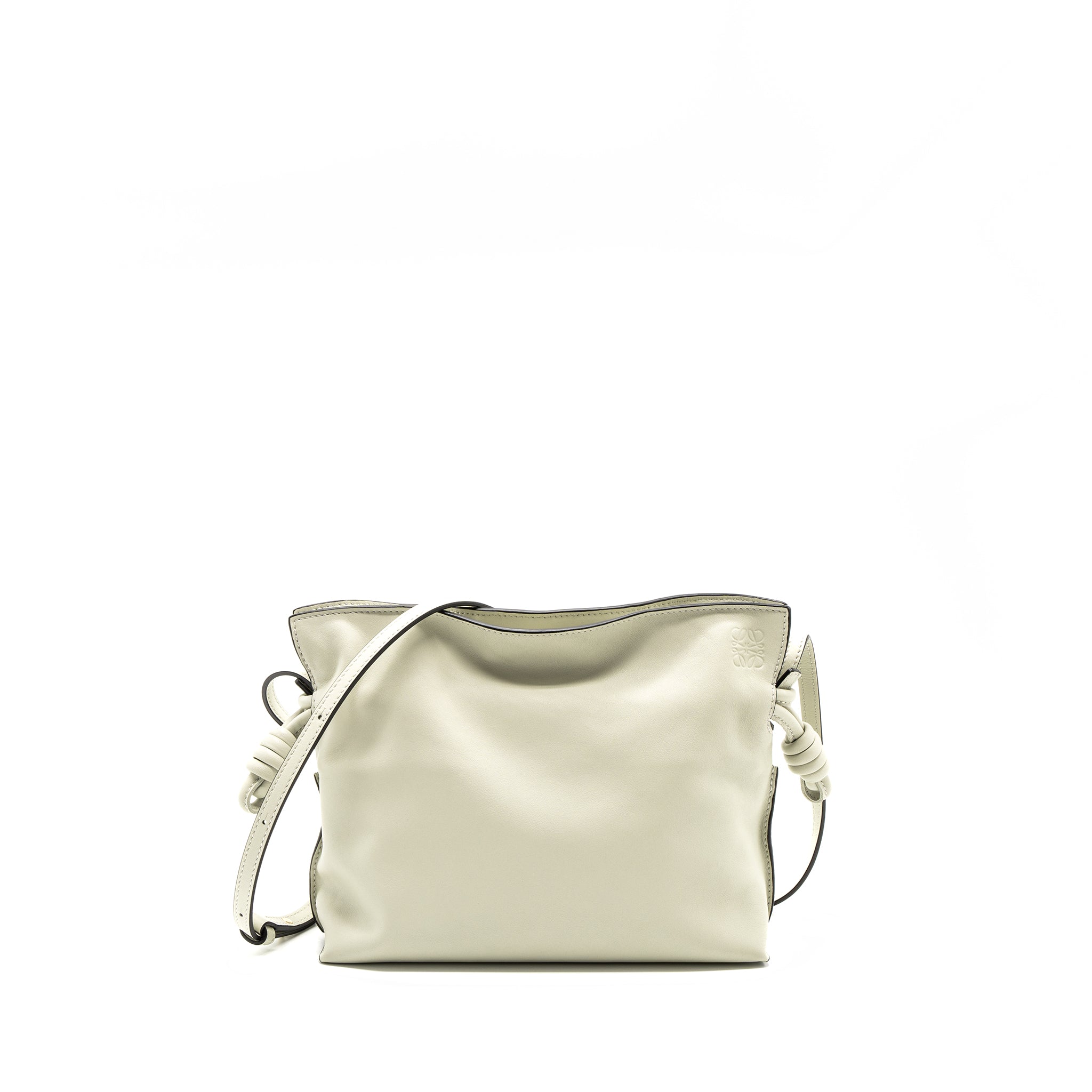 LOEWE FLAMENCO CLUTCH MINI NAPPA CALFSKIN LIGHT CELADON GHW