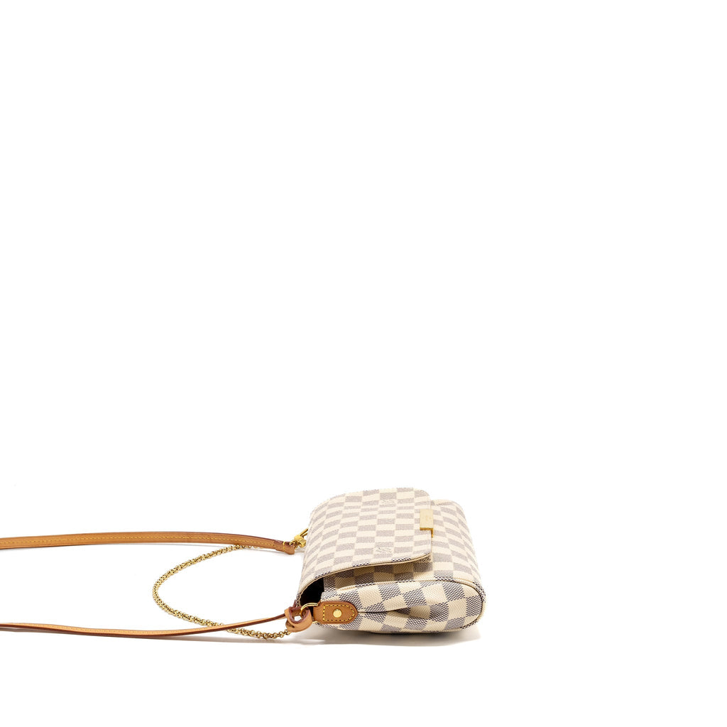 LOUIS VUITTON FAVORITE MM DAMIER AZUR CANVAS GHW