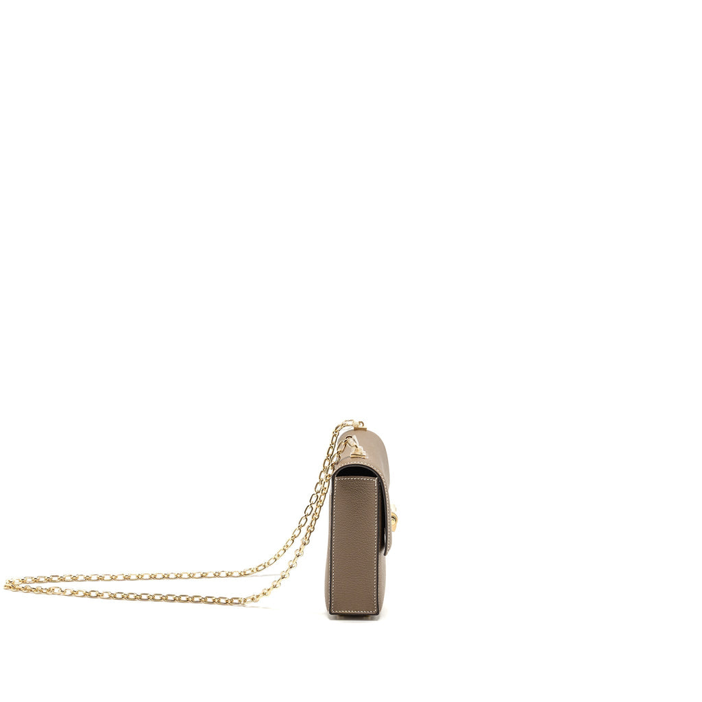 HERMES MINI VERROU CHÈVRE MYSORE ETOUPE LGHW