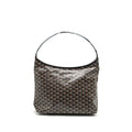 GOYARD BOHEME HOBO BAG GOYARDLINE CANVAS / CALFSKIN BLACK SHW