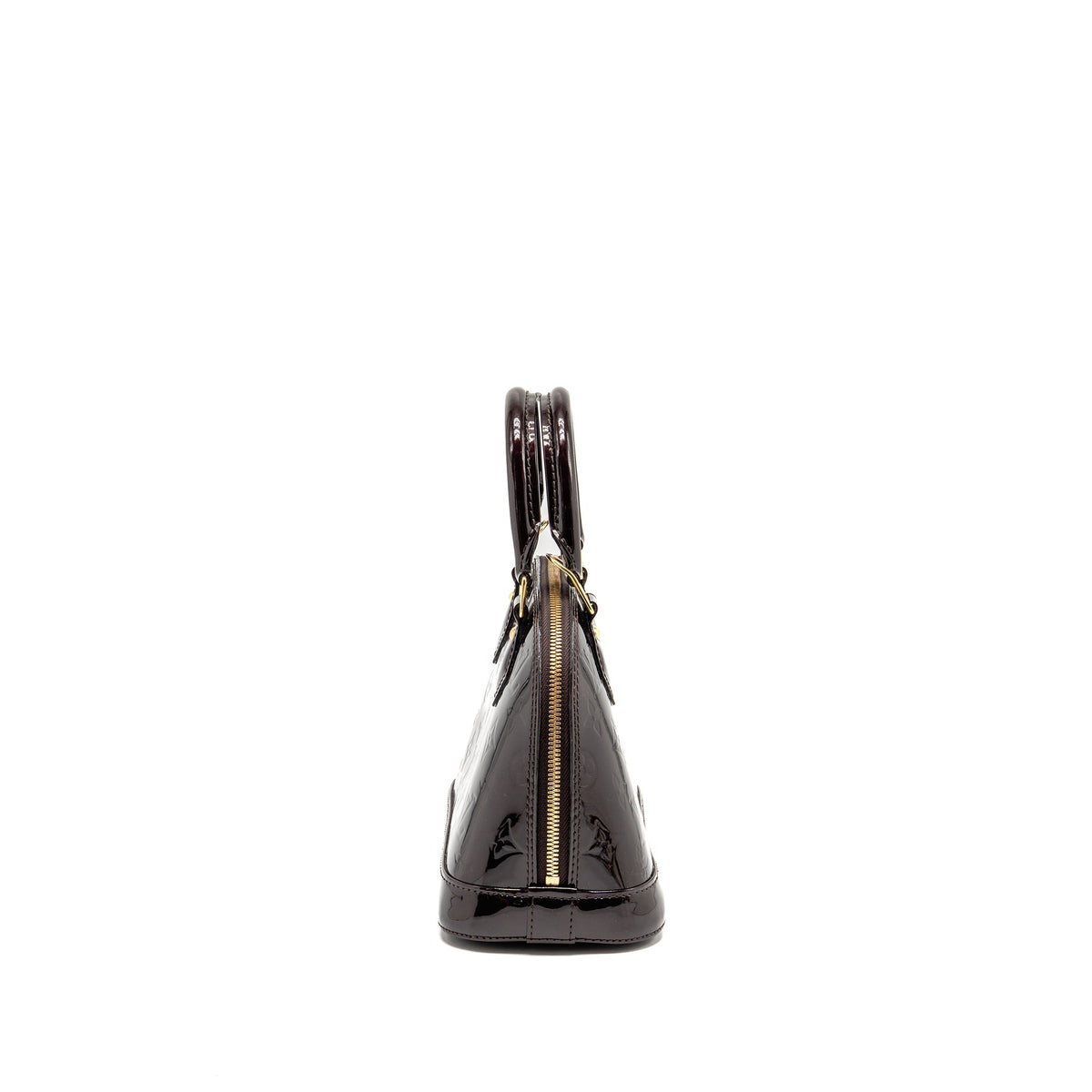 LOUIS VUITTON ALMA BB PATENT LEATHER AMATANTE GHW