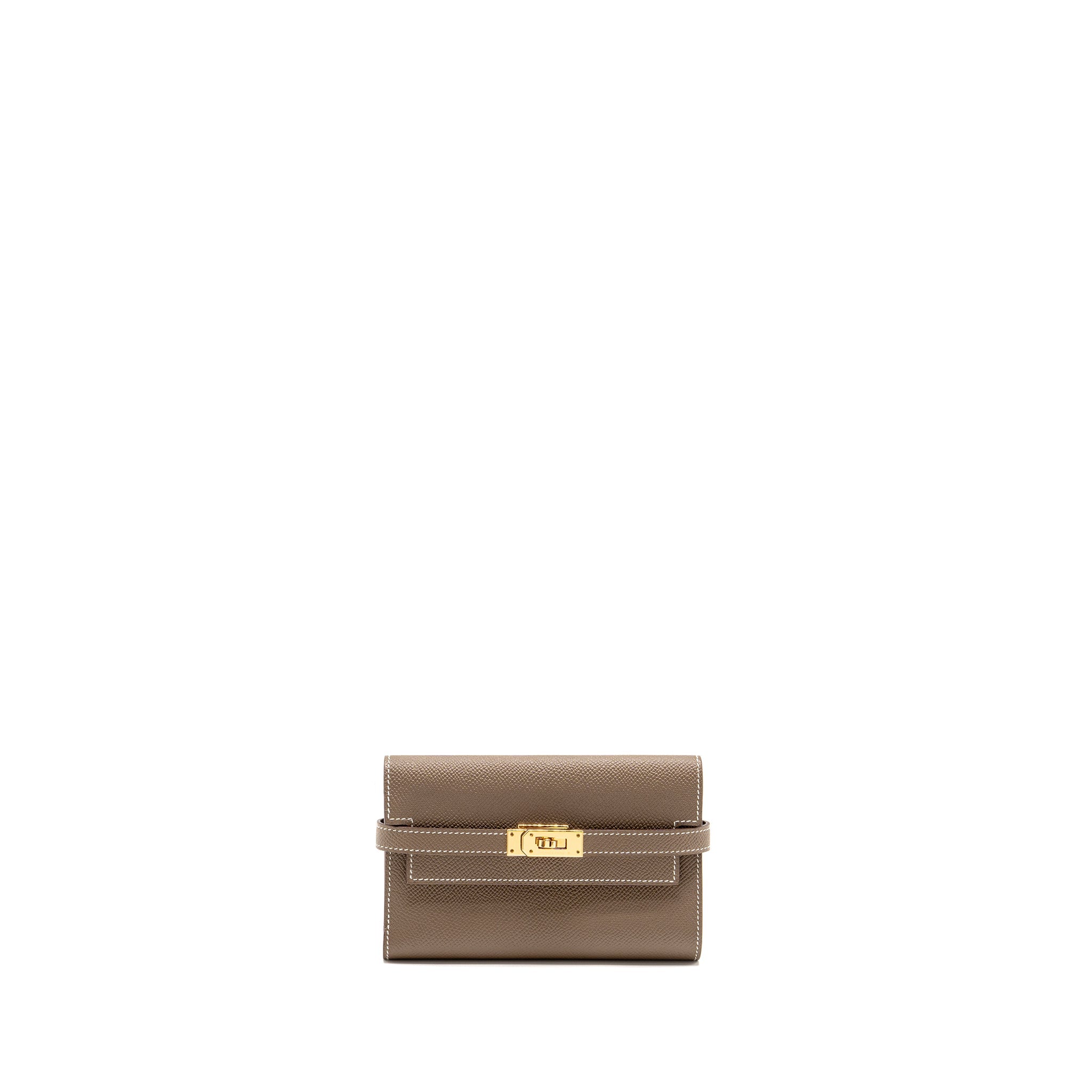 HERMES KELLY WALLET EPSOM ETOUPE GHW
