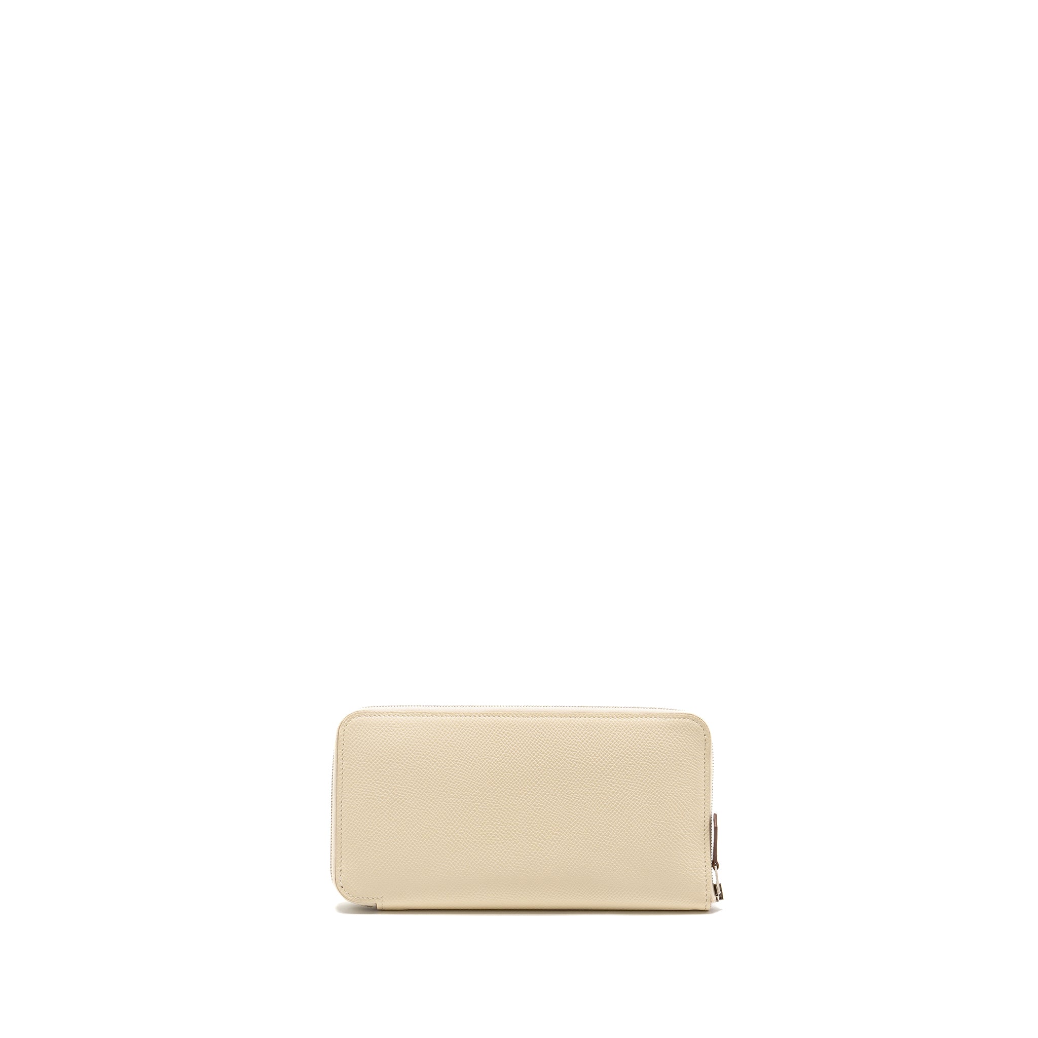 HERMES SILK IN CLASSIQUE LONG WALLET EPSOM/SILK NATA/CHAI-ROSE POURPRE SHW