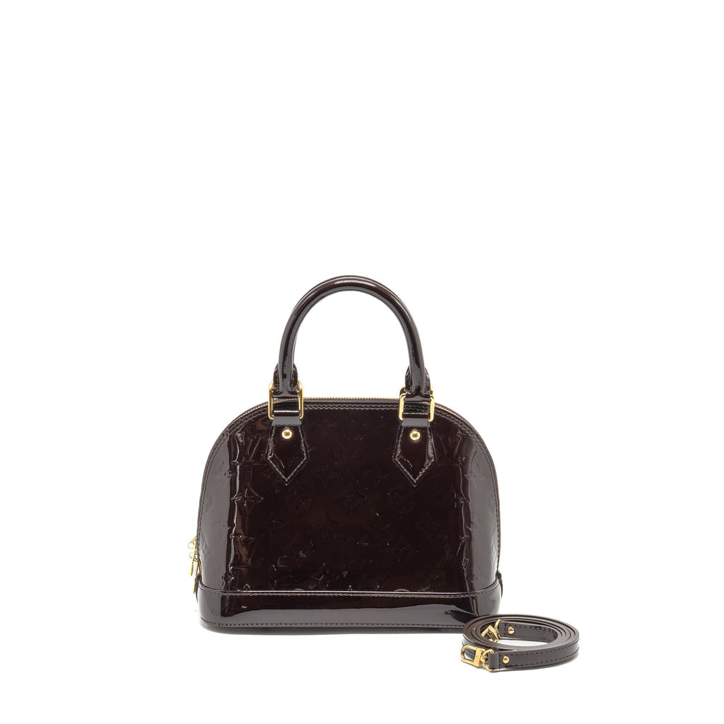 LOUIS VUITTON ALMA BB PATENT LEATHER AMATANTE GHW