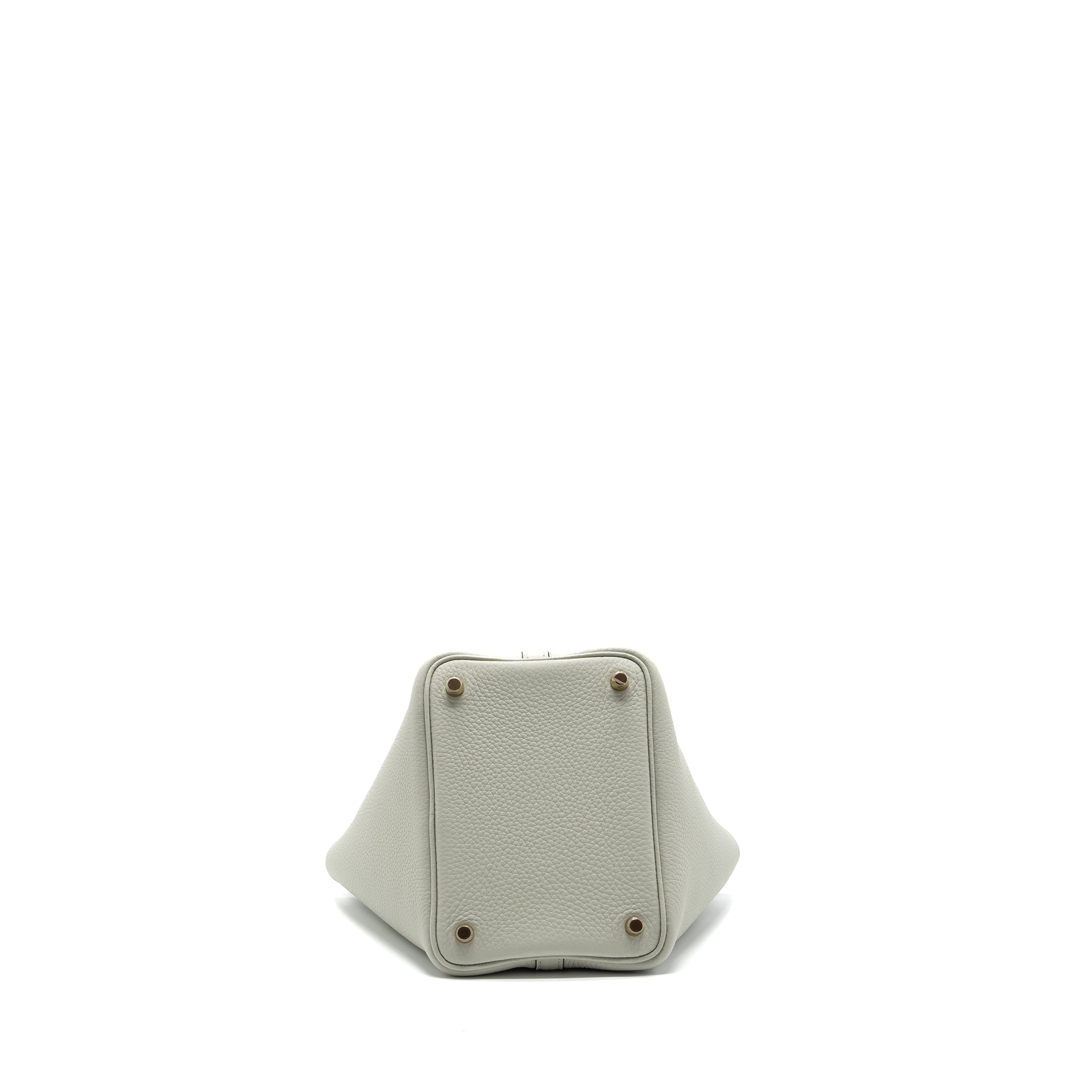HERMES PICOTIN 18 LOCK BAG CLEMENCE GRIS NEVE GHW