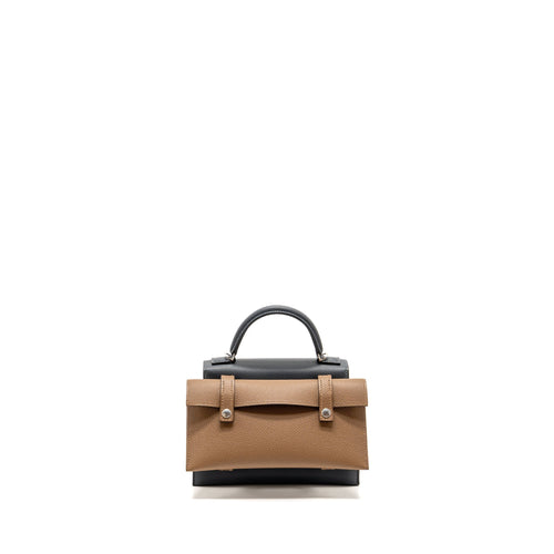 HERMES KELLY DOLE PICTO EPSOM GRIS MISTY/BLACK/VERT FIZZ/ALEZAN SHW