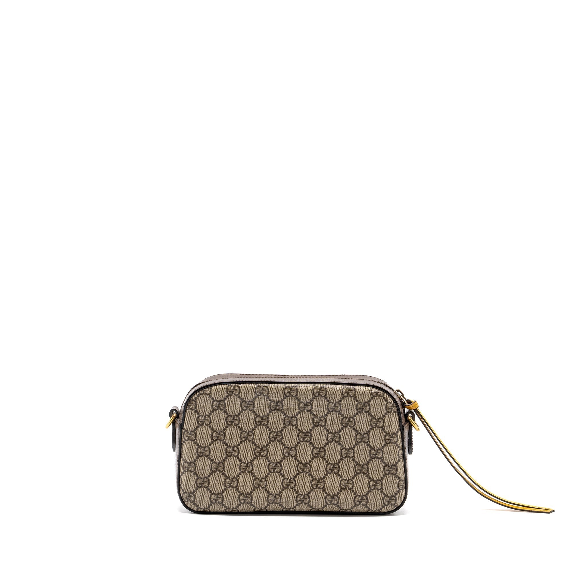 GUCCI GG SUPREME CAMERA BAG CANVAS/ LEATHER GHW