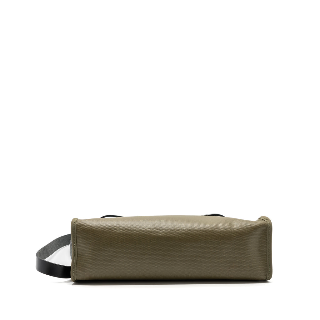 HERMES HERBAG 31 ZIP BAG TOLIE H BERLINE CANVAS/VACHE HUNTER LICHEN/ECRU-BEIGE/BLACK SHW