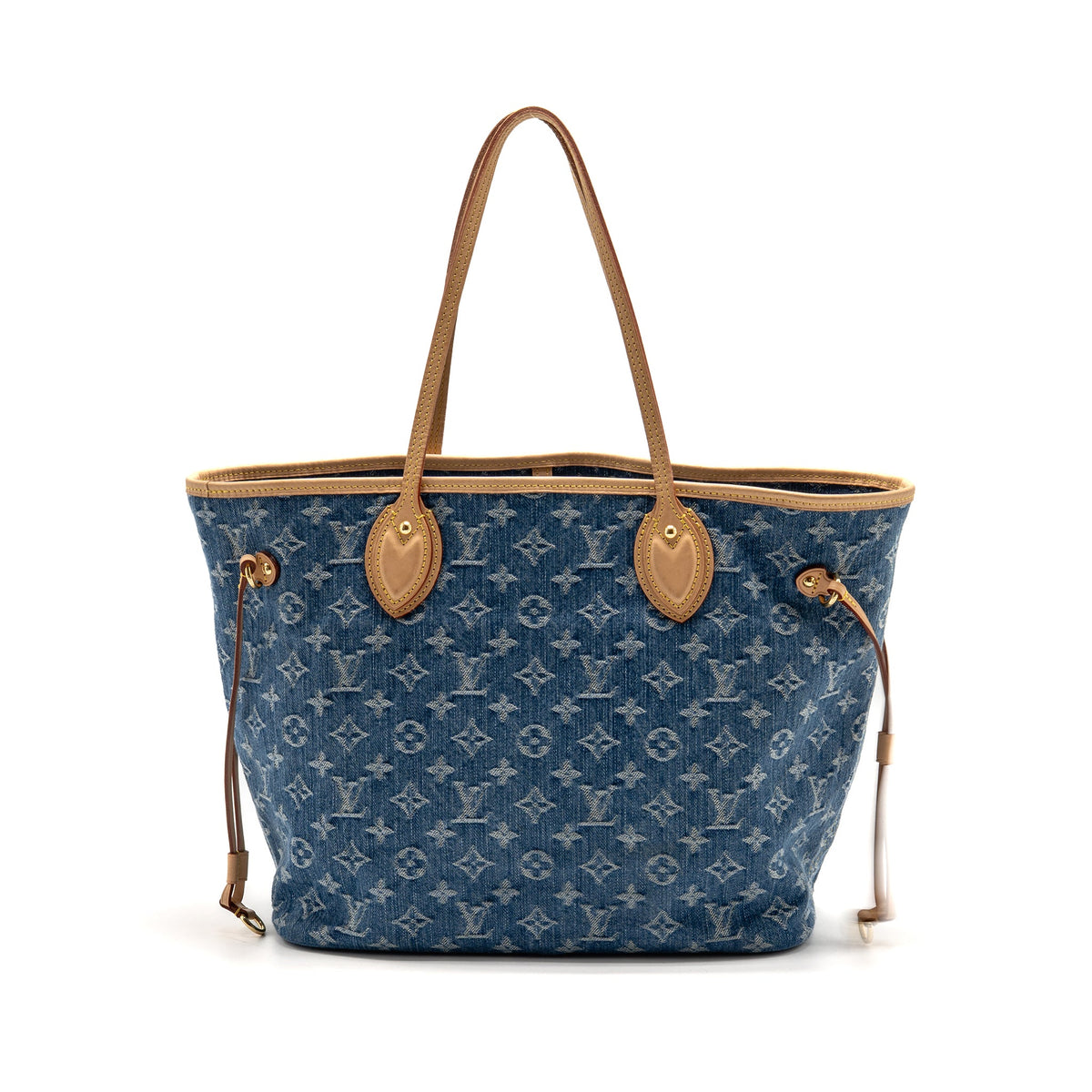 Louis Vuitton neverfull mm denim blue GHW